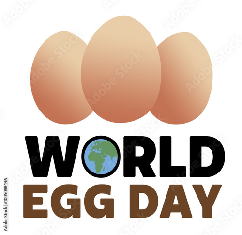 happy world egg day with delicious eggs