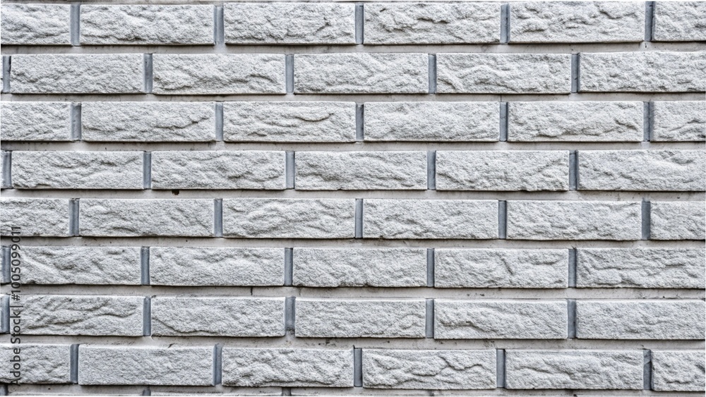 Fototapeta premium A textured brick wall showcasing a variety of intricate patterns and colors, creating a visually engaging surface.