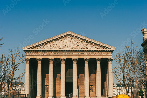 Paris, France. March 24, 2011: Church of the Madeleine, Paris