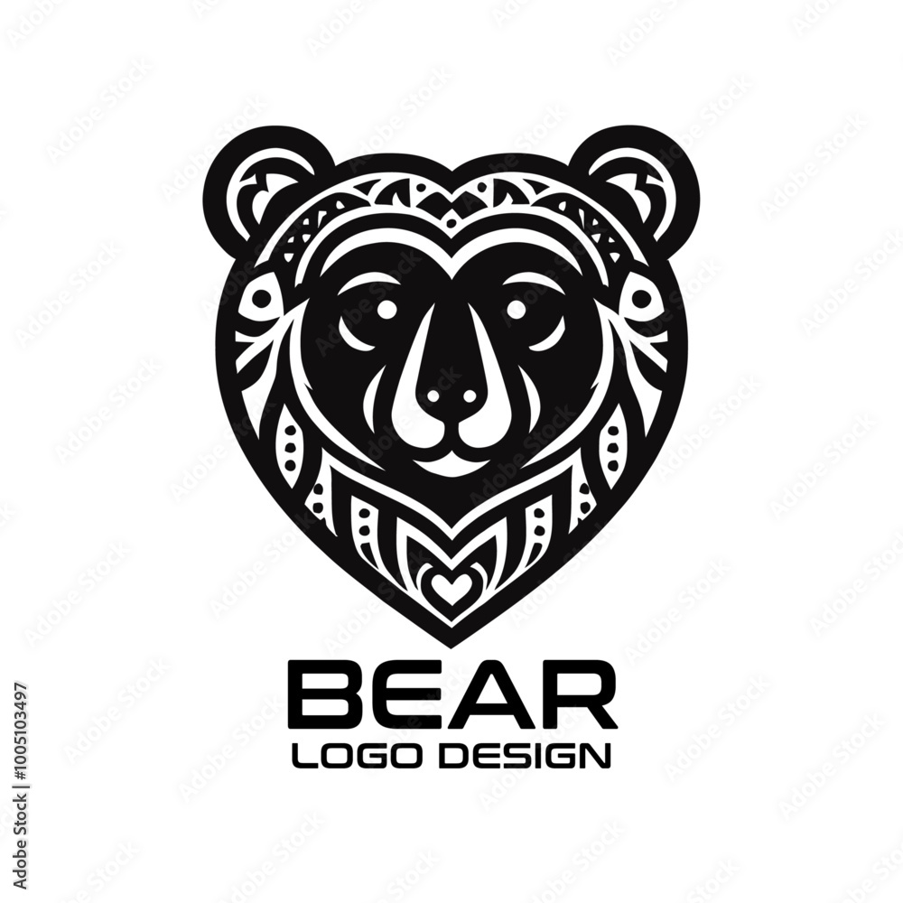 Bear Vector Logo Design Bear Vector Logo Design