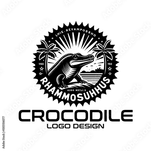 Crocodile Vector Logo Design