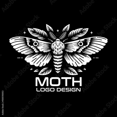 Moth Vector Logo Design