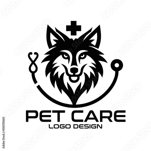 Pet Care Vector Logo Design