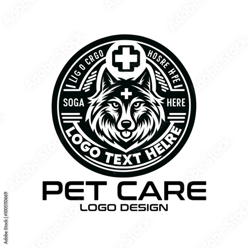 Pet Care Vector Logo Design