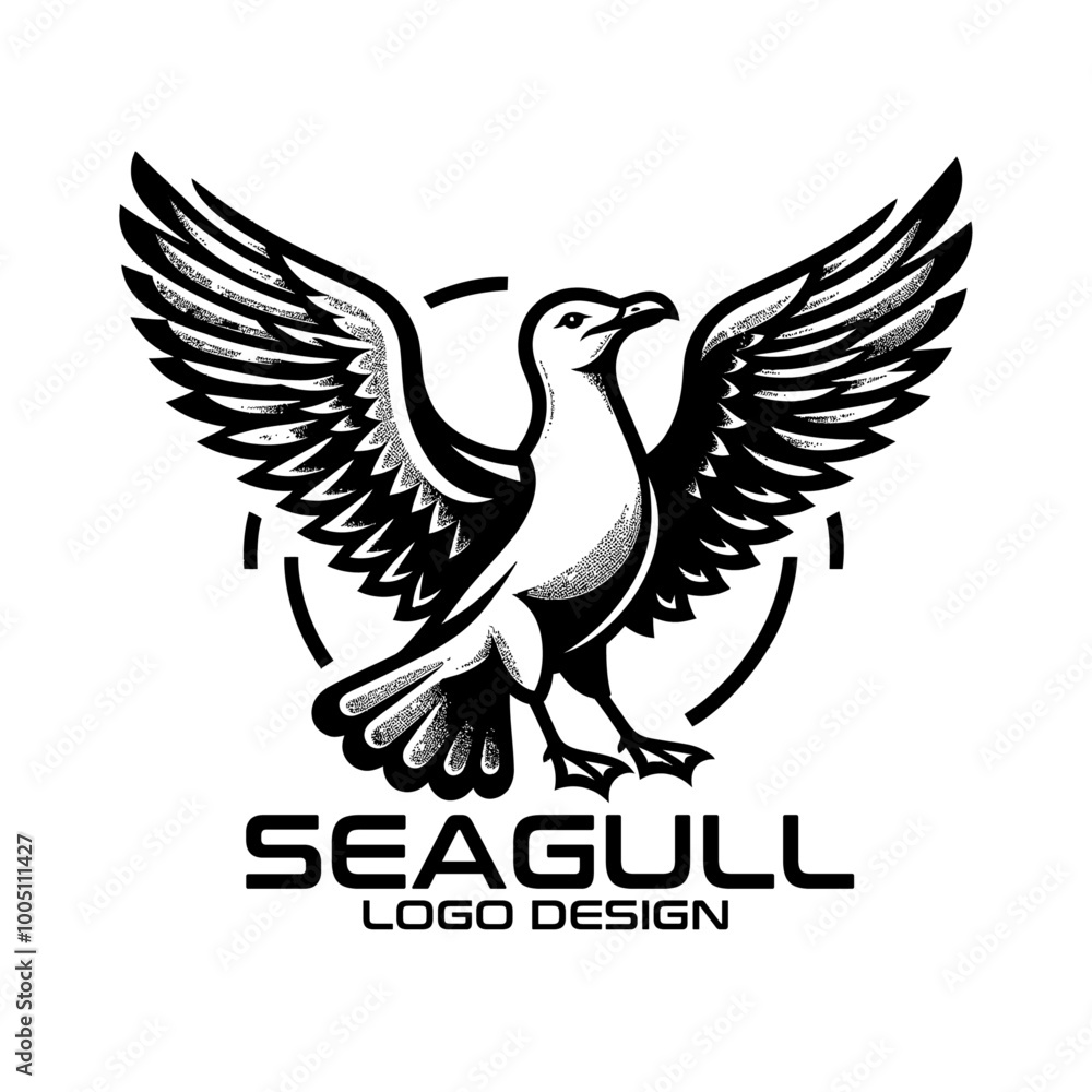 Fototapeta premium Seagull Vector Logo Design