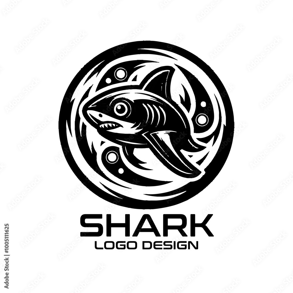 Obraz premium Shark Vector Logo Design