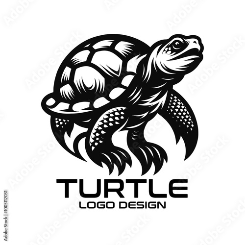 Turtle Vector Logo Design photo