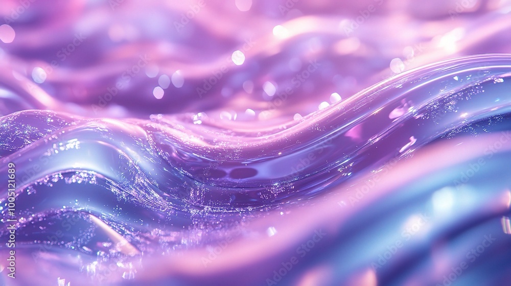 Abstract Waves in Pastel Colors with Glitter Sparkle Abstract Waves in Pastel Colors with Glitter Sparkle