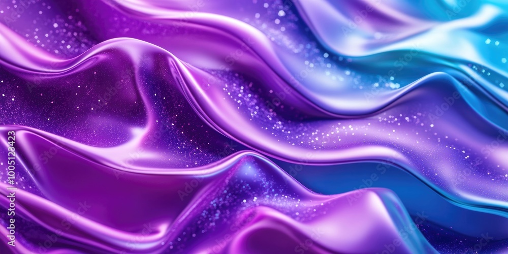Obraz premium Abstract Vaporwave Waveform with Colorful Bubbles and Stripes