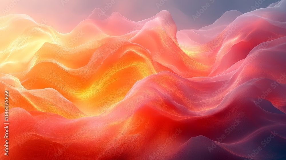 Vibrant abstract waves of red and yellow Vibrant abstract waves of red and yellow