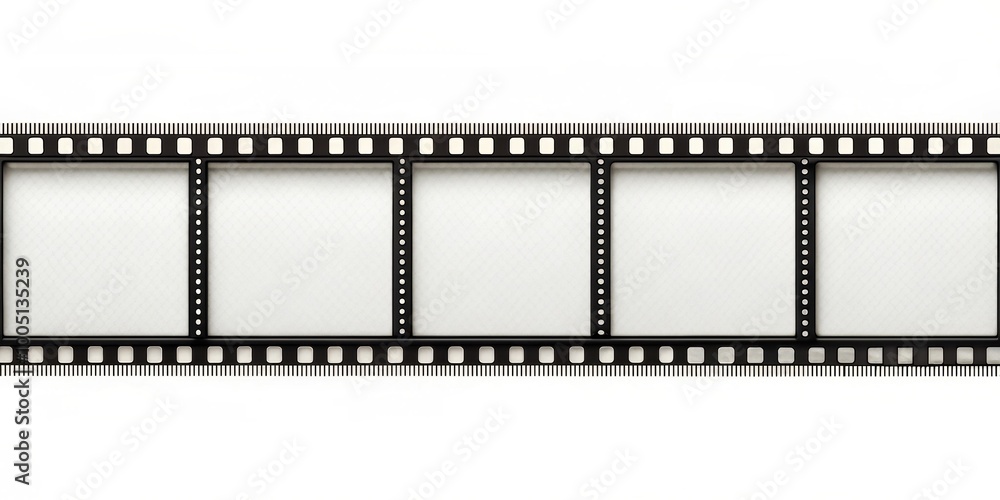 Film strip with blank frames on a white background, cinema, photography, vintage, memories, reel, film, celluloid Film strip with blank frames on a white background, cinema, photography, vintage, memories, reel, film, celluloid
