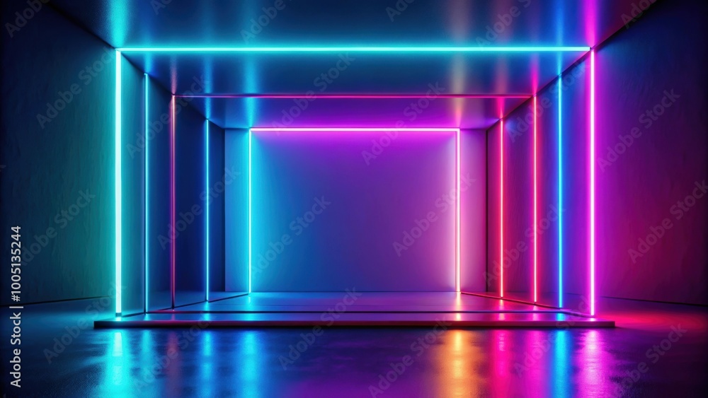 Abstract render with vibrant neon colors and blue gradient, , render, abstract, colorful, neon, background, blue, gradient Abstract render with vibrant neon colors and blue gradient, , render, abstract, colorful, neon, background, blue, gradient