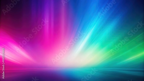 Vibrant abstract background with gradient colors of magenta, blue, and green creating an ethereal atmosphere , vibrant