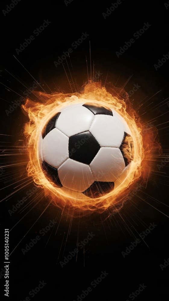 Naklejka premium movie style soccer ball