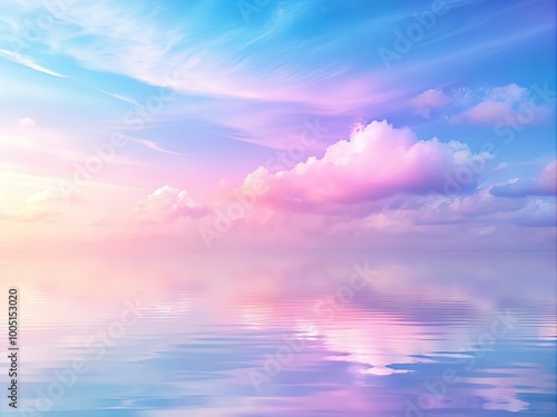 Vibrant gradient background featuring a harmonious blend of pastel pink, lavender, and powder blue hues, evoking a sense of serenity and calmness in digital designs.