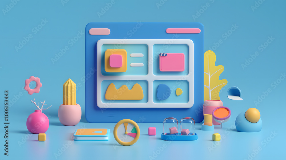 Usability Testing Icon User Experience 3D Usability Testing Icon User Experience 3D