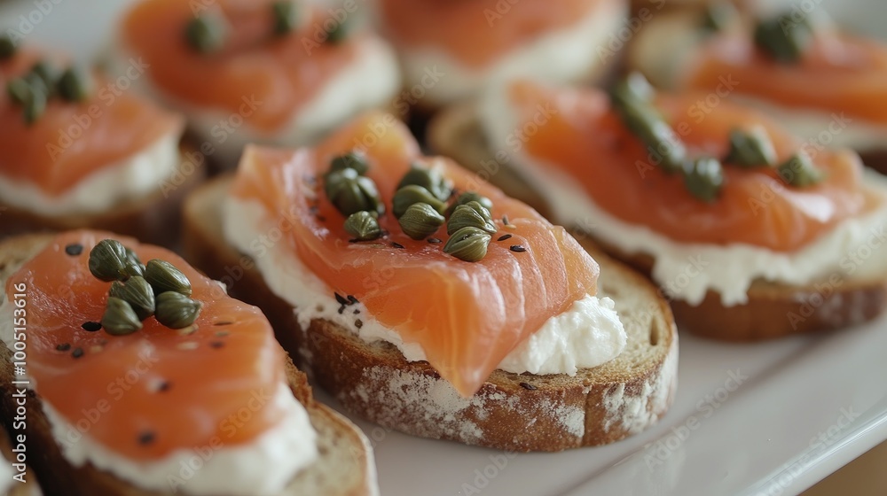 Fresh and Delicious Smoked Salmon Canapés Fresh and Delicious Smoked Salmon Canapés