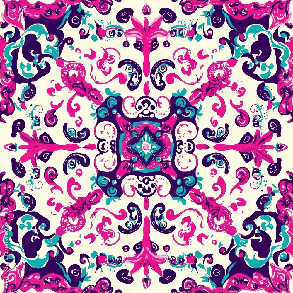 Vibrant floral pattern Vibrant floral pattern