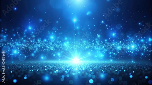 Blue light background with glowing particles, blue, light, background, glowing, particles, abstract, design, technology