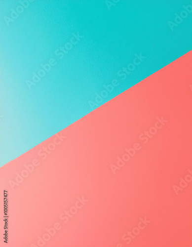 Abstract Teal and Coral Background