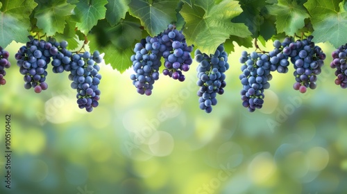 Grape fruit on vine in plantation farm gardent photo