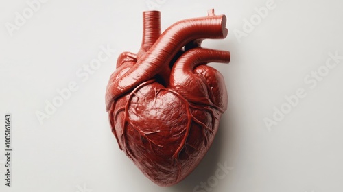 Wallpaper Mural Clean and detailed digital illustration of a human heart with labeled arteries and veins isolated on a white background Perfect for use in cardiology advertisements fitness campaigns and medical websi Torontodigital.ca