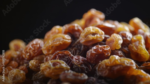 Raisin grain closeup view