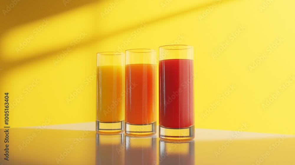 glass filled with various colored juices Artificial Intelligence glass filled with various colored juices Artificial Intelligence
