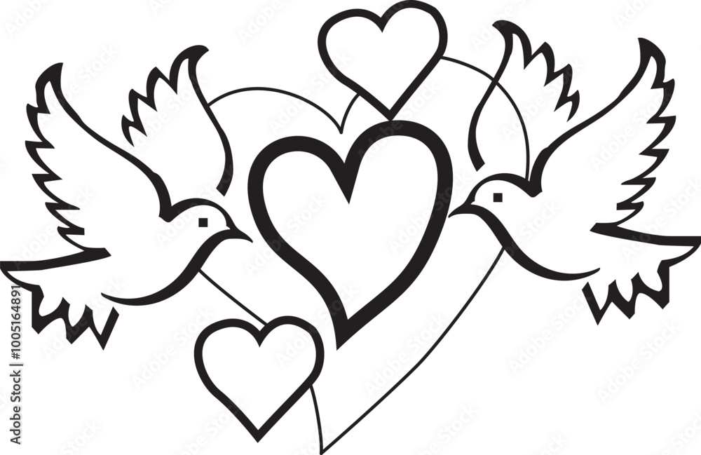 heart and bird wings art heart and bird wings art