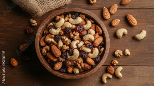 Raisin grain in bowl closeup view