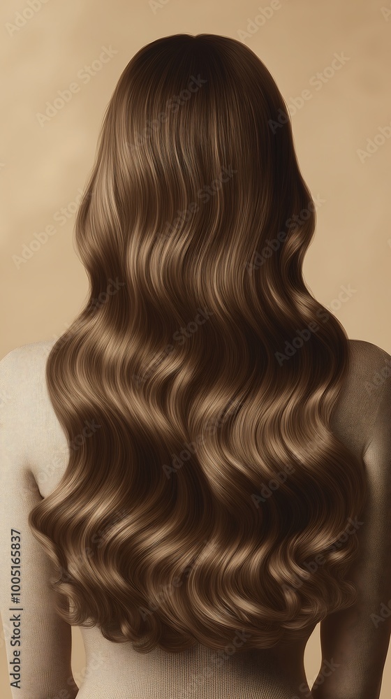 Wavy Brown Hair with Soft Gloss Wavy Brown Hair with Soft Gloss