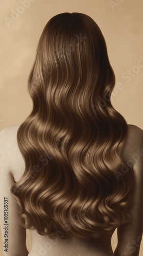 Wavy Brown Hair with Soft Gloss