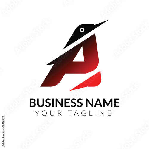 A abstract modern minimalist typography 3a colorful letter logo design template
