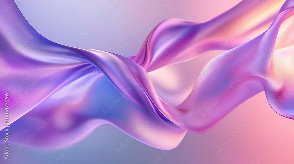 Elegant Flowing Fabric in Soft Pastel Colors Elegant Flowing Fabric in Soft Pastel Colors