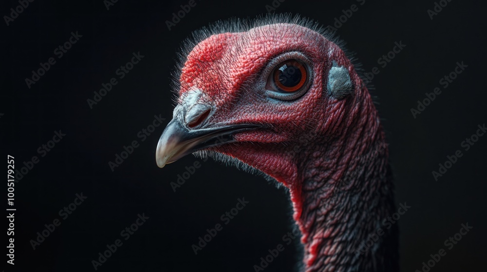 Close-up Portrait of a Wild Turkey Close-up Portrait of a Wild Turkey