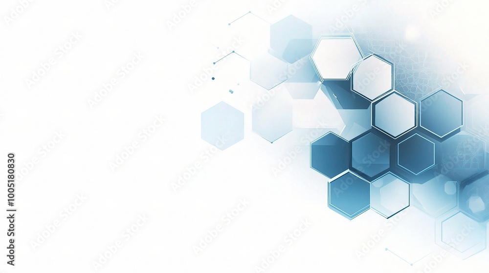 Abstract Blue Hexagonal Pattern Background Abstract Blue Hexagonal Pattern Background