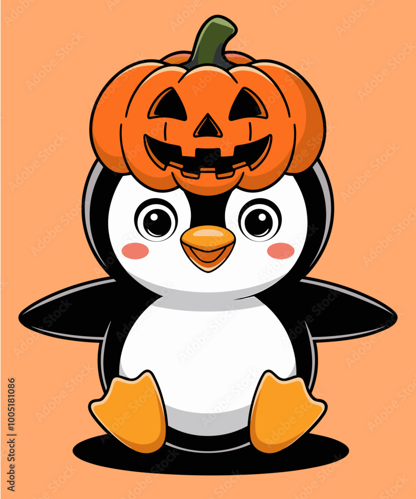 Fototapeta premium Pumpkin pinguin