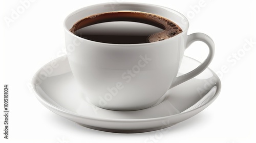 A Cup of Coffee Isolated On White Background