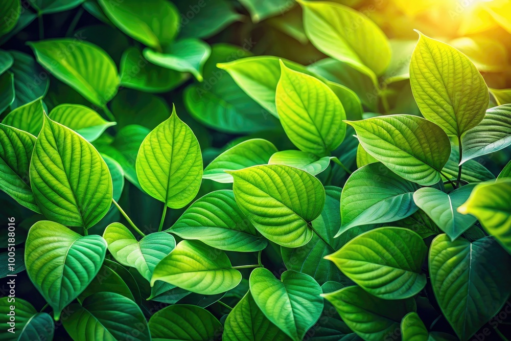 Vibrant, overlapping green leaves create a stunning natural backdrop, with subtle shadows and hints of warm sunlight, evoking a sense of serenity and organic elegance. Vibrant, overlapping green leaves create a stunning natural backdrop, with subtle shadows and hints of warm sunlight, evoking a sense of serenity and organic elegance.