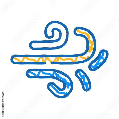 wind air clean doodle icon sketch vector. wind air clean sign. isolated symbol illustration