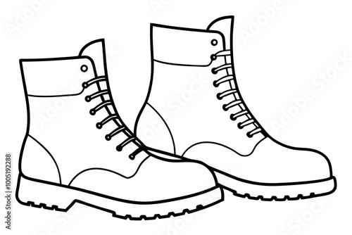 
Soldier Army Combat Boots Silhouette Vector, Combat Boot Silhouette

