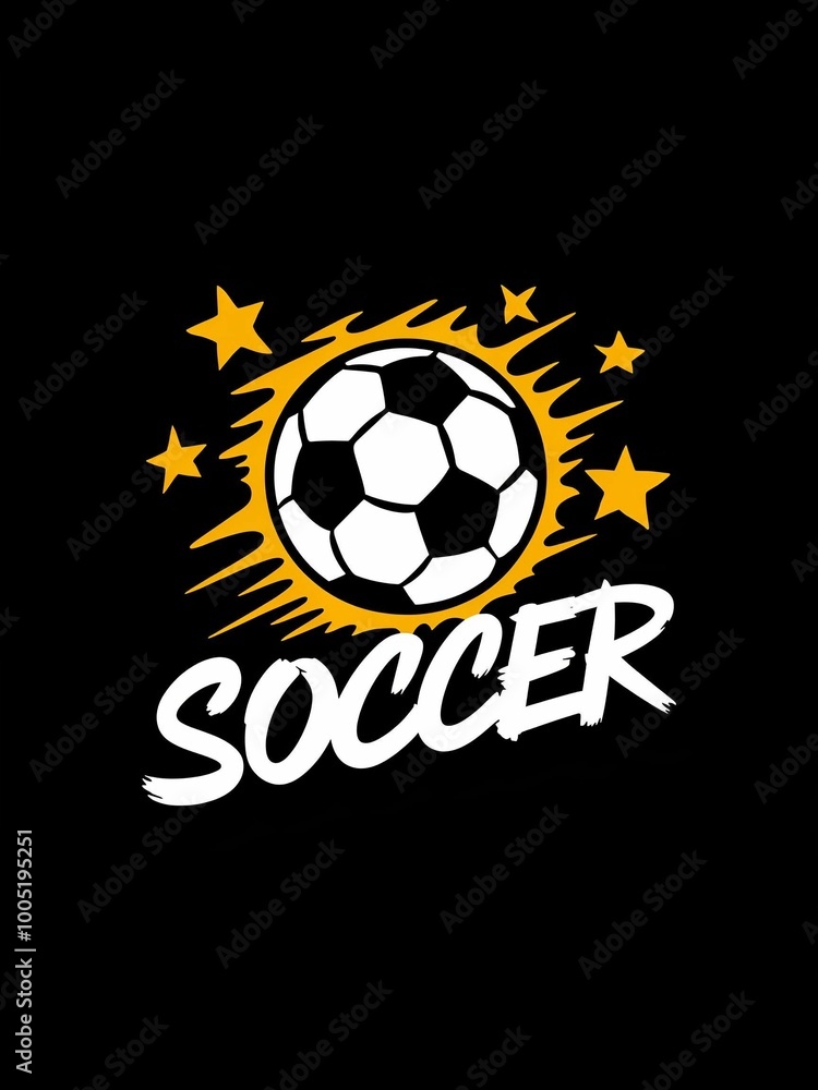 Obraz premium soccer ball with design