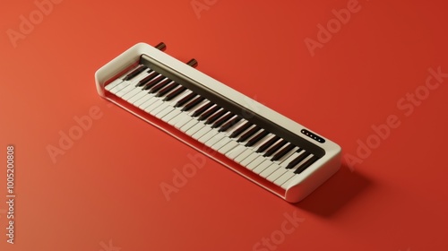 Clean Keytar on Vibrant Background photo