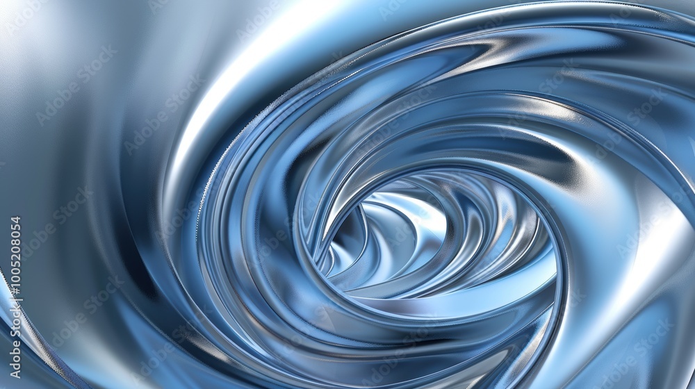 Abstract Blue Swirling Metallic Surface Abstract Blue Swirling Metallic Surface