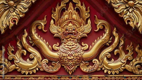 Wallpaper Mural Traditional Thai Pattern in Vibrant Colors Torontodigital.ca