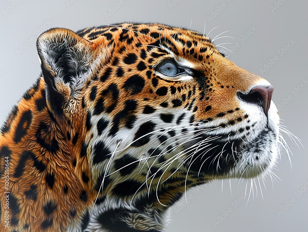 Obraz premium Close Up Portrait of a Majestic Jaguar