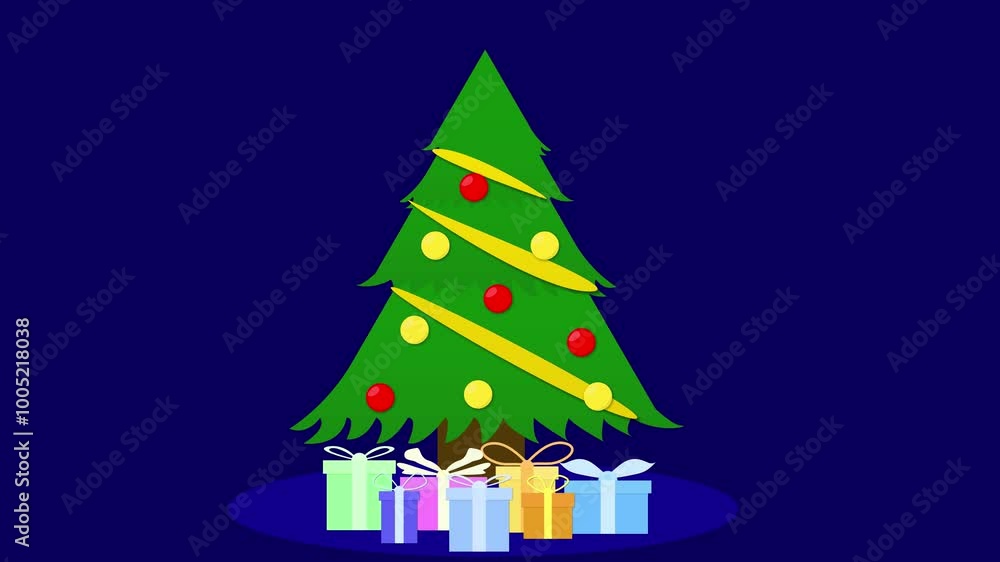 christmas animation with christmas trees on colored background. christmas background, merry christmas christmas animation with christmas trees on colored background. christmas background, merry christmas