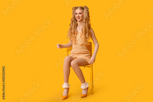 Beautiful young happy woman...