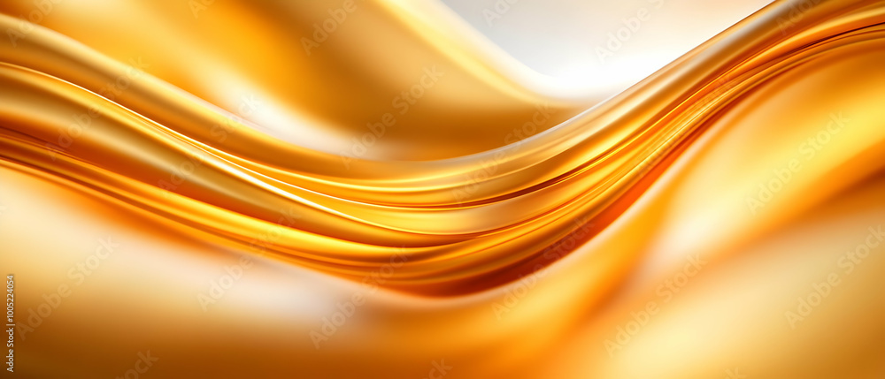 Abstract golden waves flowing in elegant motion, creating a luxurious and smooth texture. Abstract golden waves flowing in elegant motion, creating a luxurious and smooth texture.