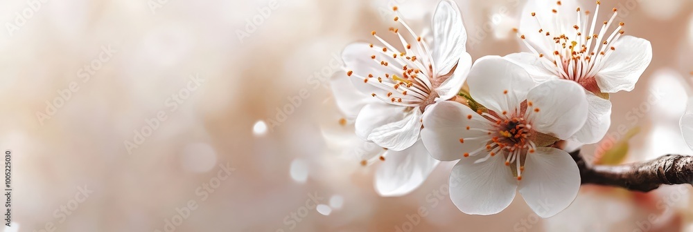 Blooming Delicate White Flowers Blooming Delicate White Flowers